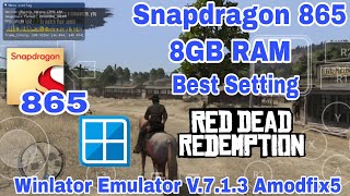 Winlator Emulator V713 Android  Red Dead Redemption Samsung S20 FE 5G Best Setting Game Play [upl. by Marya]