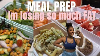 MEAL PREP FOR WEIGHT LOSS IM LOSING SO MUCH FAT HIGH PROTIEN [upl. by Enajharas]