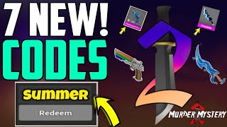 JULY UPDATE NEW MURDER MYSTERY 2 REDEEM CODES  ALL WORKING CODES FOR MM2  MM2 ROBLOX 2024 [upl. by Donahue]