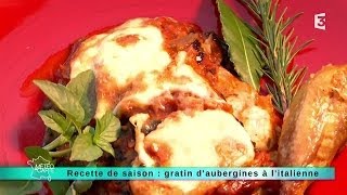 22092014 Recette de saison  gratin daubergines à litalienne [upl. by Packer233]