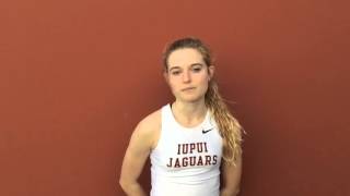 Haley Welch IUPUI  Indianapolis Challenge post meet interview [upl. by Emrich]