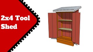 How to Build a 2x4 Tool Shed [upl. by Baldridge]