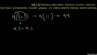 Çarpma İşleminin Toplama İşlemi Üzerine Dağılma Özelliği Cebir Öncesi  Aritmetik Özellikler [upl. by Dimitris649]