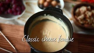 How to make classic cheese fondue recipe video [upl. by Marl366]