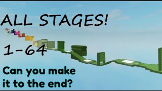 DOODEs Glitch Per Difficulty Chart Obby ALL STAGES 1  64 [upl. by Annayd697]