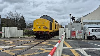 Cambrian Coast Express Pedestrian Struck By Barrier Porthmadog Level Crossing Gwynedd [upl. by Nasar]