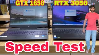 GTX 1650 vs RTX 3050 Speed Test in Kannada Nvidia GTX vs RTX speed gtxvsrtx [upl. by Eimmak]