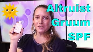 Altruist Face Fluid Sunscreen SPF 50 🌞 Gruum Skincare Sunscreen Review How to Use amp UV Camera [upl. by Margeaux]