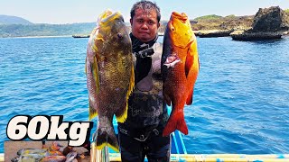 SPEARFISHING PHILIPPINES  RED BASS  LAST DAY IN CALAYAN ISLAND  MEL SPEARFISHING TV [upl. by Vorfeld]