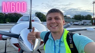 Piper M600 cockpit landing from Varna to Chisinau [upl. by Teerpnam338]