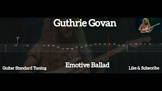 Guthrie Govan  Emotive Ballad  Tab Guitar [upl. by Amitak790]