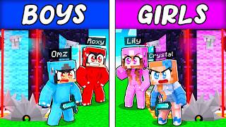 BOYS vs GIRLS SECURITY HOUSE in Minecraft [upl. by Ardnaxela]