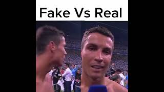 REAL VS FAKE 😂PT2 ronaldo youtubeshorts [upl. by Gnilrets]