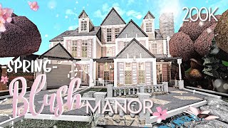 BLOXBURG  Spring Blush Manor 200K  Mobile Speedbuild [upl. by Dianthe]