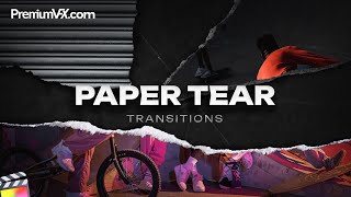 50 Paper Tear Transitions for Final Cut Pro [upl. by Trudey]