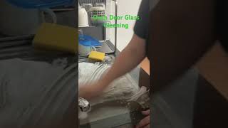 Oven Door Glass Cleaning cleaning satisfyingvideo satisfying kitchen oven doors [upl. by Spancake]