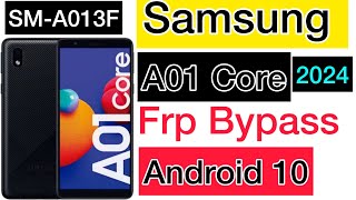 SAMSUNG Galaxy A01 Core FRP Bypass 2024 Without PC  A013FA013G Frp Google Account by J Mobile Pro [upl. by Tneicniv944]