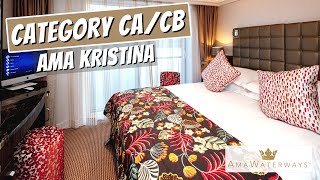 AMA Kristina  Category CACB French Balcony Stateroom Tour amp Review  AMA Waterways [upl. by Hurwitz969]