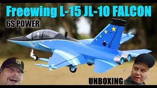 Freewing L15 JL10 Falcon 6S 64mm EDF Jet  PNP Unboxing [upl. by Frodeen]