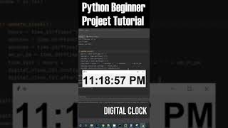 Python Full Tutorial  Analog clock  Digital clock shorts [upl. by Noscire]