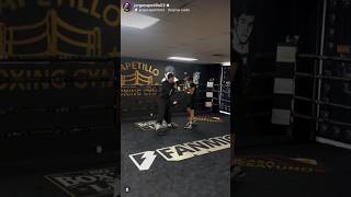 CANELO TEACHING HOW TO FEINT amp THROW THE HOOK IN CLOSE RANGE [upl. by Sheri]