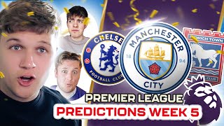 PREMIER LEAGUE PREDICTIONS week 5 [upl. by Filberte246]