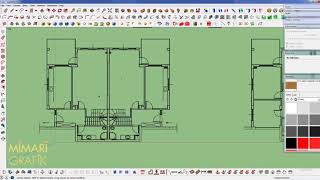 Sketchup ve Photoshop ile kat planı modelleme dersi 1Bölüm [upl. by Daphna227]