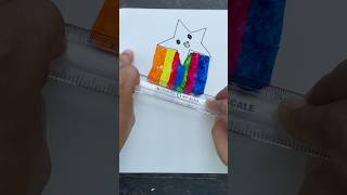 Easy DIY Rainbow Star Art 🌈💫 art shorts ytshorts creative kids [upl. by Blumenfeld]