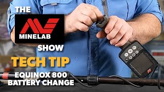 How to Change Over a Minelab EQUINOX 800 Metal Detector Battery [upl. by Tremain]