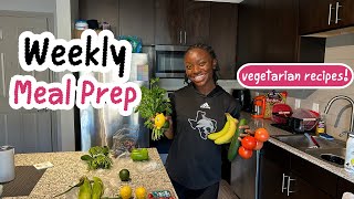 What I Eat to Fuel My Body College Student Meal Plan amp Prep for Beginners Vegetarian Grocery Haul [upl. by Hinman715]