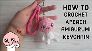 How to Crochet Apeach amigurumi  fast and easy [upl. by Sebastiano]