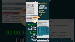 Cutlist Optimizer vs Cutlist Evolution Calculation speed [upl. by Siuol47]