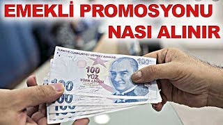 Emekli Promosyonu Nasıl Alınır  Emekli Promosyon Ne Zaman Verilecek 2020  Emekliye Ziraat Banka [upl. by Ojillek]