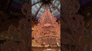 The Galeries Lafayette Christmas Tree is up🎄 parischristmas christmasinparis galerieslafayette [upl. by Llieno]