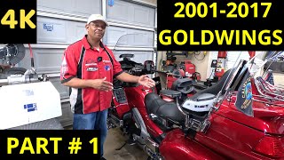 Helibars Installation pt 1 20012017 Honda Goldwings [upl. by Narda]