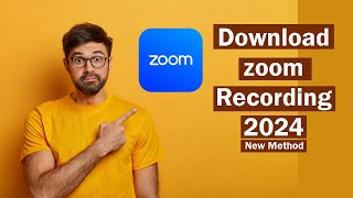 How to download ZOOM recordings from shared link easiest way  2024  how to save zoom recording [upl. by Arreik]