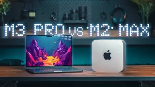 UNEXPECTED Results MacBook Pro M3 Pro vs Mac Studio M2 Max [upl. by Arza]