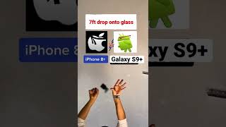 Drop Test  iPhone vs Galaxy Which one breaks first 😳 iphone apple drop test [upl. by Karsten]