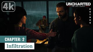 Infiltration quotMission 2 Infiltration  Uncharted The Lost Legacy in 4K HDRquot [upl. by Akzseinga658]