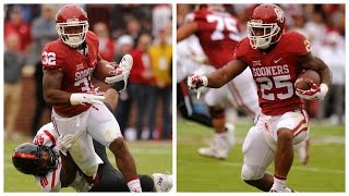 Samaje Perine amp Joe Mixon Oklahomas TwoHeaded Monster  CampusInsiders [upl. by Bainter]