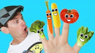 Finger Family Song  Vegetables With Matt  Nursery Rhymes Childrens Song  Learn English Kids [upl. by Scriven99]