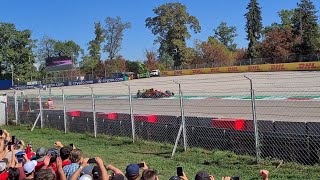 F1 Monza 22  Race Start from Lesmo 2  General Admission Prato  Italian GP [upl. by Arnuad]