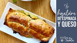 Rollo de Hojaldre de Espinaca y Queso  Spinach and Cheese Puff Pastry Roll [upl. by Eelatsyrc]