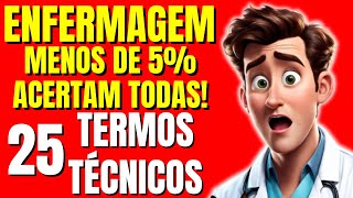 🔴 25 PERGUNTAS DE ENFERMAGEM Quiz enfermagem [upl. by Lecram]