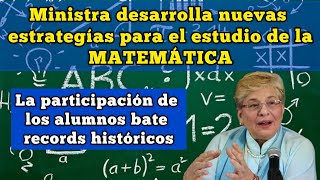 Participación de los escolares en matemática bate records [upl. by Leilamag109]