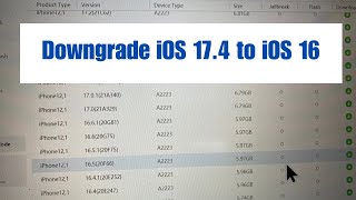 How To Downgrade iOS 17 to iOS 16 Without Losing Data [upl. by Nuhsed]