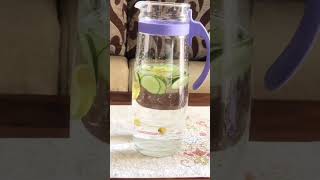 Detox water recipe for weight loss🍃🍋🥒🫚viralshorts [upl. by Bennett332]