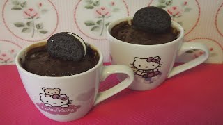 Mug Cake de Oreo en 5 Minutos Microondas  Receta Facil [upl. by Nevram]