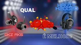 DUELO DE GIGANTES Havit H2002D VS QKZ AK6 Qual é o melhor [upl. by Ivens]