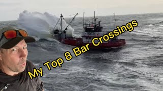 Fishing boats crossing Bar in big seas [upl. by Alleunam]